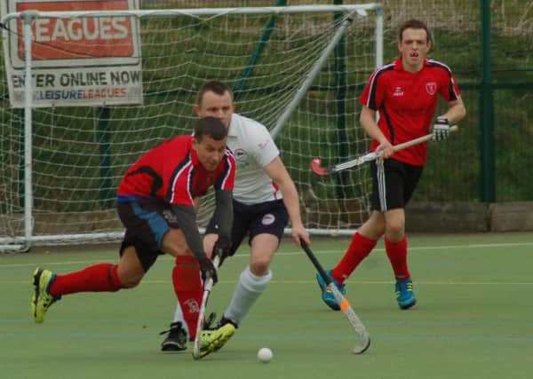 Marc Herickx on the ball for Melton Second XI who ended the season eighth in their East Midlands Premier Division after a 6-2 win over bottom side Newark EMN-180327-144049002