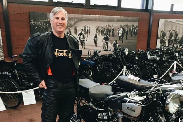 The late Martyn Turner, whose family donated his motorcycle to the 'blood bikes' charity for whom he had qualified as a volunteer rider EMN-180319-160824001
