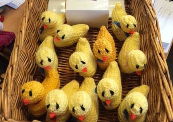 Hand knitted Easter chicks PHOTO: Supplied