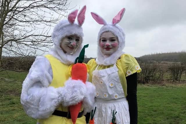 Easter bunnies at Dove Cottage Easter Egg Hunt PHOTO: Supplied