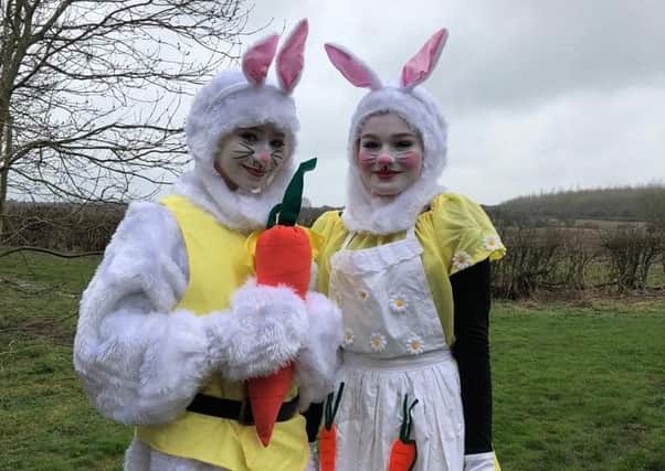 Easter bunnies at Dove Cottage Easter Egg Hunt PHOTO: Supplied