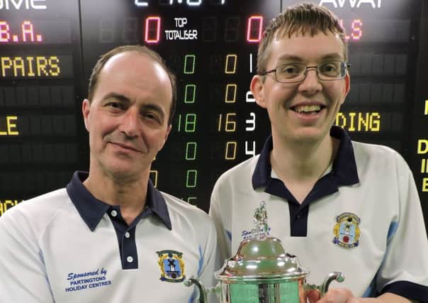 EIBA Men's Pairs champions - Jonathan Goodall and Mark Dawes (Blackpool Newton Hall) EMN-180204-173255002