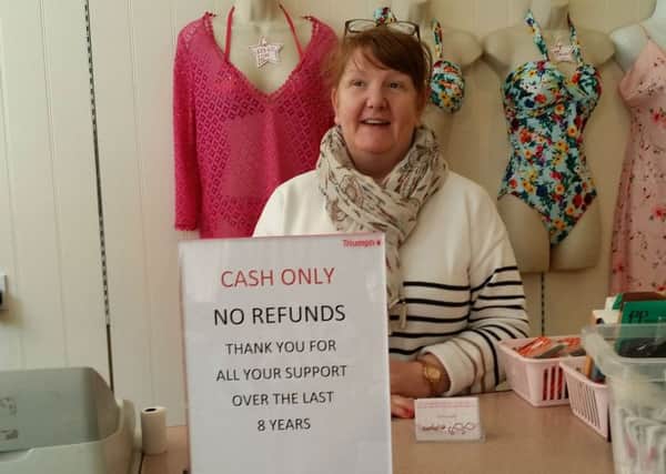 Julie Swayne, who has decided to close her JJ's Lingerie shop in Melton EMN-180304-155932001