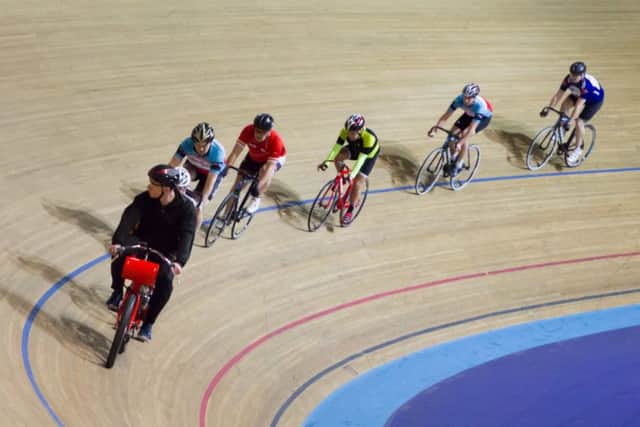 Melton Olympic Cycling Club riders pit their wits behind the derny bike, a motorised bike which gets gradually faster on each lap EMN-180604-141946002