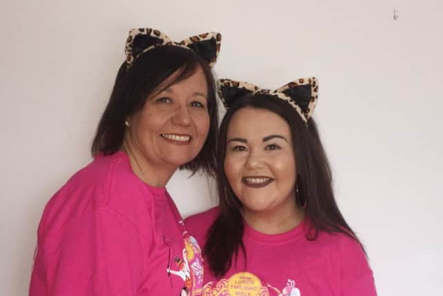 Joanne Reek, and daughter Molly, who are preparing to walk the Twilight 10K for LOROS in memory of daughter Leah Reek, who was killed in a Leicester explosion EMN-180904-165007001
