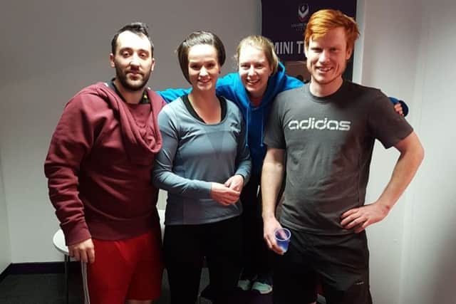 From left, Ben Mactaggart, Laura Cooper, Jess Gadsby, Tom Rowe EMN-181004-183548002