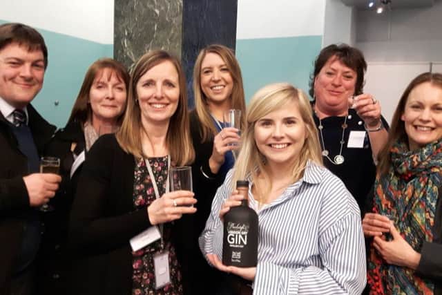 Guests at the Pera business park reception.