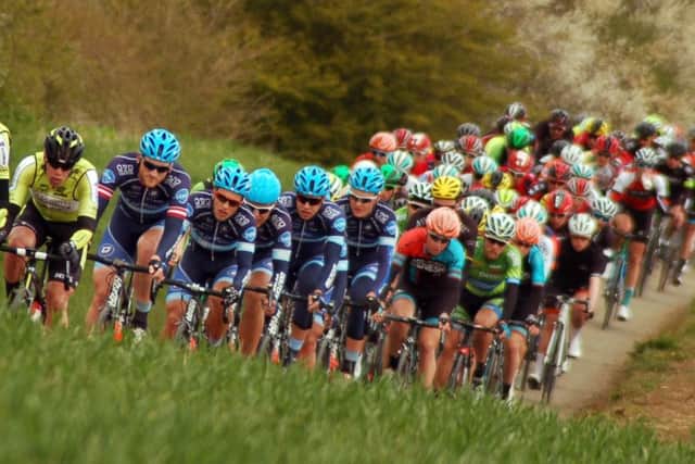 Narrow lanes and rough special sectors give the CiCLE Classic its characteristic unpredictability as seen in this shot from the 2016 race EMN-180417-171110001
