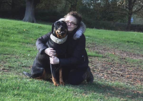 Tracey Rowland and her pet dog Susie-Hope, who have been shortlisted for a prestigious 'best friends' magazine award EMN-180425-115407001