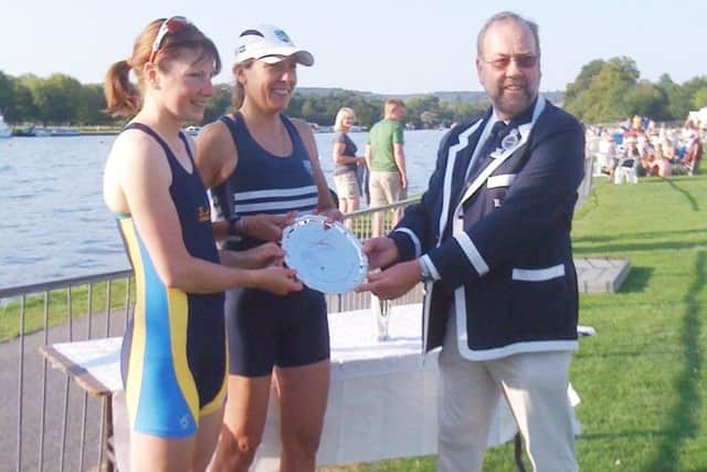 Bex (left) tastes success as a rower at the Henley Regatta EMN-180425-151724002