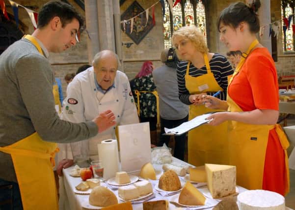 The judging in full swing for the Artisan Cheese Awards EMN-180427-143503001