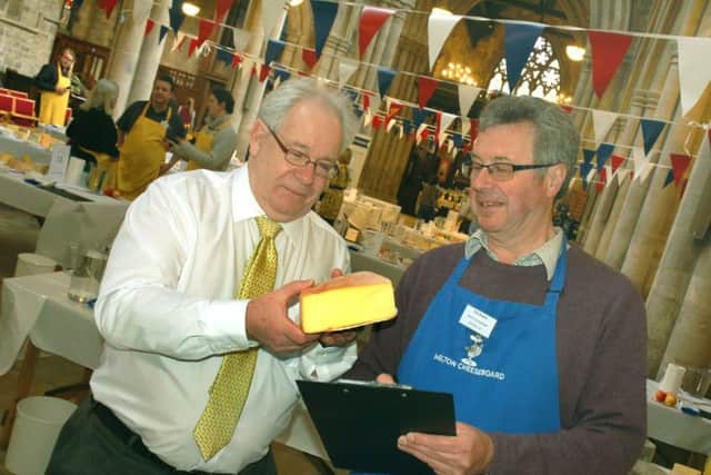 Artisan Cheese Awards organiser Matthew O'Callaghan with head judge Tim Brown, of Melton Cheeseboard EMN-180427-143525001