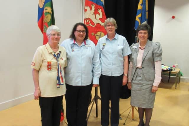 Carolyn Little, Rachel Webb-Jenkins (county commissioner), Sharon Caldwell-Jones and Bridget Towle (county president) PHOTO: Supplied