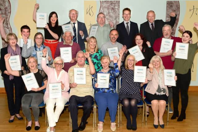 Recipients of this year's Make It Happen community fund celebrate at the presentation evening at Ragdale Hall Spa
Ragdale Hall Health Hydro Make it Happen 2018 Presentation Evening : PHOTOGRAPH SUPPLIED PLEASE REFER TO PHOTOGRAPHER FOR PRINT ORDERS : Lionel Heap 07977 597674 EMN-180405-144037001