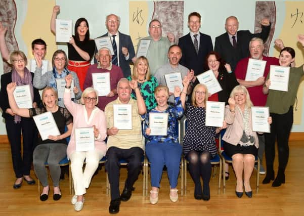 Recipients of this year's Make It Happen community fund celebrate at the presentation evening at Ragdale Hall Spa


Ragdale Hall Health Hydro Make it Happen 2018 Presentation Evening : PHOTOGRAPH SUPPLIED PLEASE REFER TO PHOTOGRAPHER FOR PRINT ORDERS : Lionel Heap 07977 597674 EMN-180405-144037001