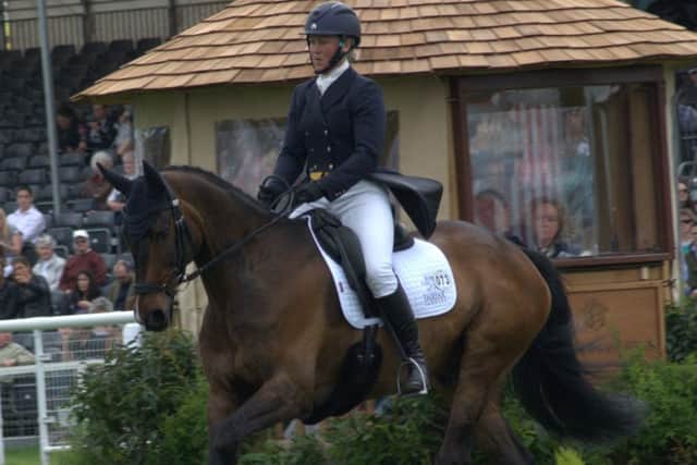 Emilie and Cooper's Law claimed a perfectly-timed personal best dressage score PICTURE: Peter Morris EMN-180805-143806002
