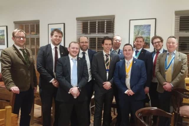 Melton Round Tablers with their new chairman Mark Cook (centre) PHOTO: Supplied