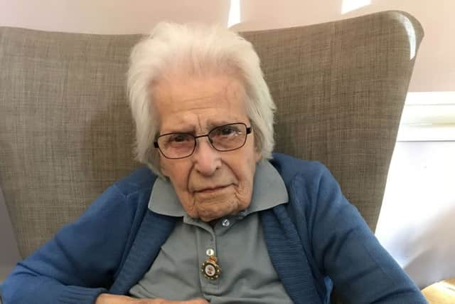 Dorothy Parr, who settled in the Melton area after being sent to work at Ab Kettleby with the Women's Land Army during the Second World War EMN-180905-173918001