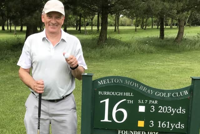 Mick Baines took second place after shooting a hole-in-one EMN-180515-112710001