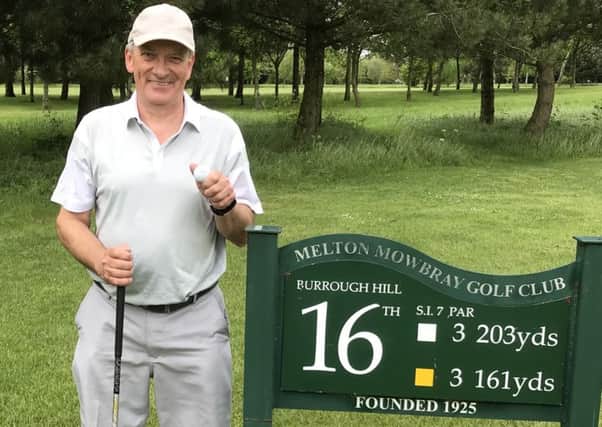 Mick Baines took second place after shooting a hole-in-one EMN-180515-112710001