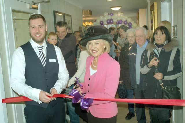 Diet and fitness expert Rosemary Conley officially opens The Amwell care home in Melton with home manager Christopher Batty EMN-180518-160323001
