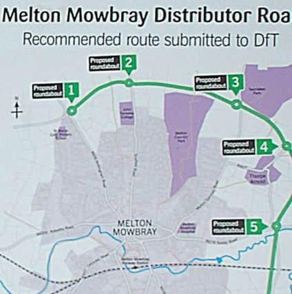 The route for the proposed Melton Mowbray Distributor Road (MMDR) which has received Â£49.5million government funding EMN-180521-163442001