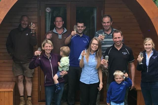 Some of the team at Eye Kettleby Lakes Holiday Park.