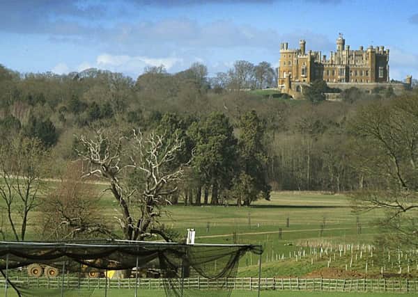 The Vale of Belvoir, with Belvoir Castle in the distance, viewed from the village of Knipton EMN-180530-113913001