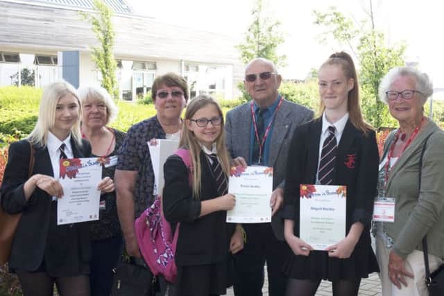 (Left to right): Hazel Lord, Sue Herlihy, Diana Wood, Kayla Wallis, Brian Hodder, Abigail Ritchie and Ann Spawton PHOTO: Derek Whitehouse