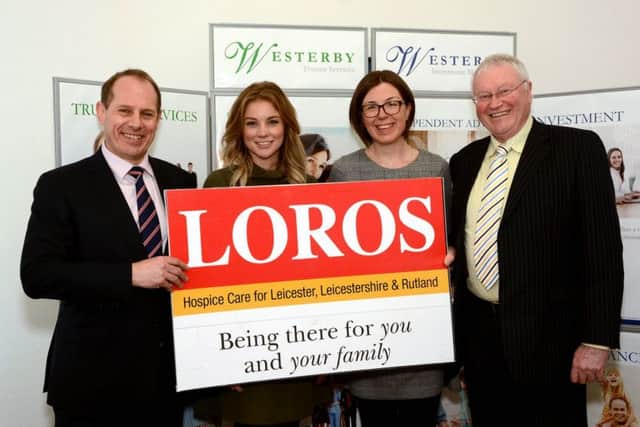 Steve Harvey, Westerby Group managing director, Laura Betts, fundraising manager at LOROS, partnership development lead, Magda Korytkowska, and Westerby Group chairman Les McLintic PHOTO: Supplied