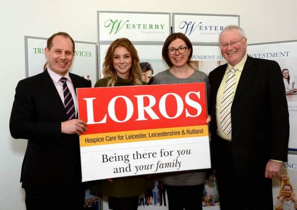 Steve Harvey, Westerby Group managing director, Laura Betts, fundraising manager at LOROS, partnership development lead, Magda Korytkowska, and Westerby Group chairman Les McLintic PHOTO: Supplied