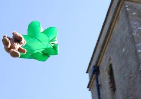 Your brave teddy bear could parachute from the top of St Remigius Church Tower PHOTO: Supplied