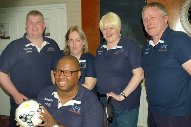 Andy Harrison (front) and Duncan Shelley with fellow directors Dean Cook, Jamie Hill, Sarah Wilson EMN-180613-131333002