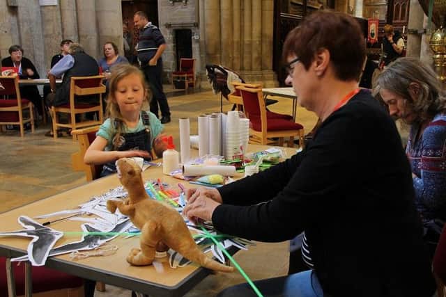 Crafting a Pteranodon PHOTO: Supplied