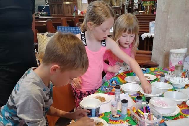 Decorating ginger bread teddy biscuits PHOTO: Supplied