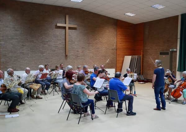 Melton Mowbray Orchestra rehearsing in Sandy Lane Methodist Church PHOTO: Supplied