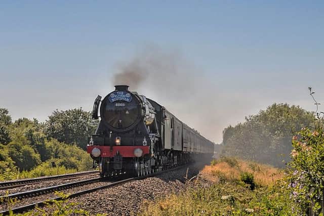 Flying Scotsman passes Wymondham Crossing with the The Yorkshireman charter train to York on June 30 PHOTO: Paul Davies