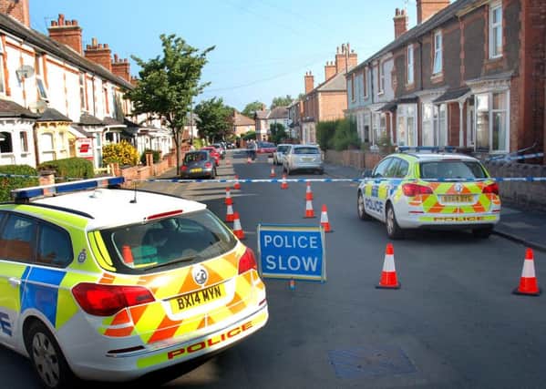 The scene in Stafford Avenue in Melton this morning