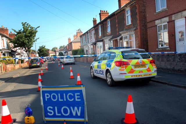 The scene in Stafford Avenue in Melton this morning
