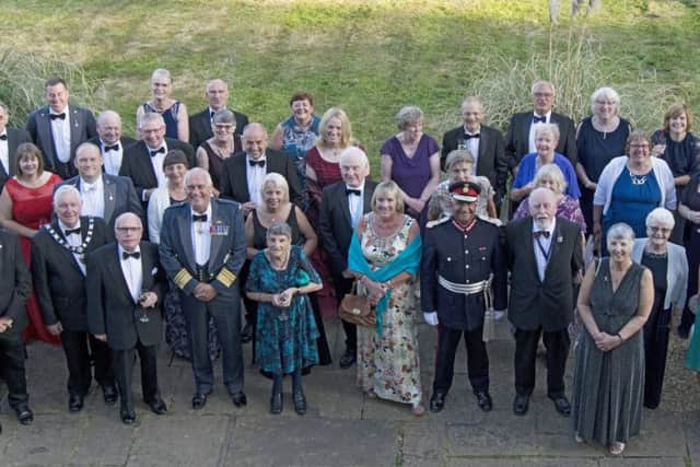 Dignitaries and members of the Melton branch of RAFA at a dinner to celebrate the RAF's centenary at Scalford Hall Hotel EMN-180307-101317001