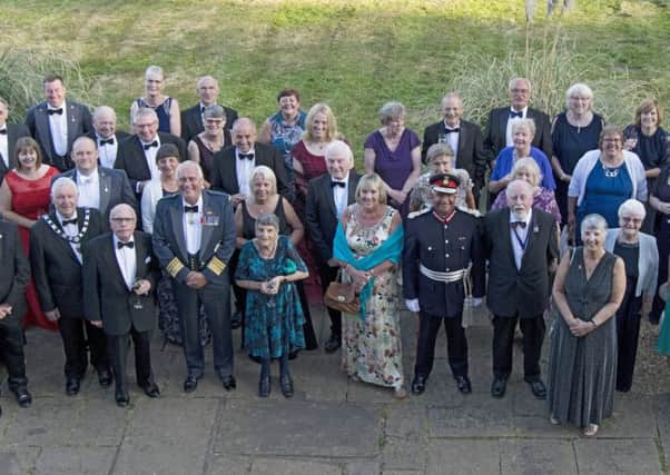 Dignitaries and members of the Melton branch of RAFA at a dinner to celebrate the RAF's centenary at Scalford Hall Hotel EMN-180307-101317001