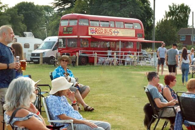 Crowds enjoy the music in the sunshine PHOTO: Tim Williams