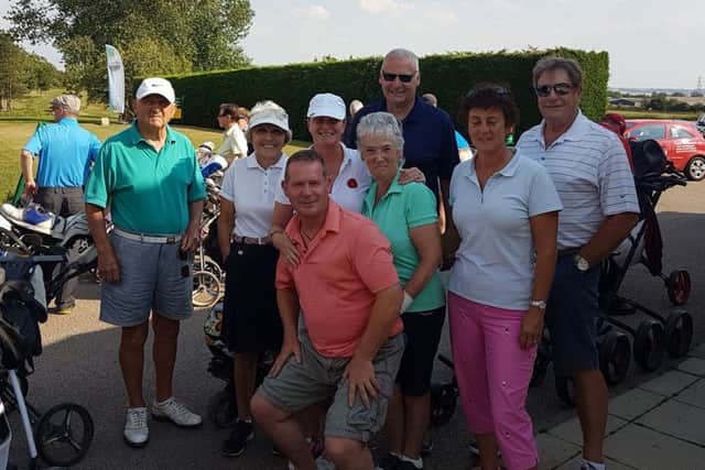 Golfers at the 9 Back in Time tournament at Melton, including club pro Tony Westward EMN-181007-124957002