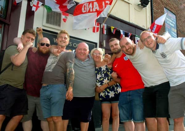 Football fans who enjoyed watching England's World Cup win over Sweden on Saturday at The White Hart in Melton EMN-180907-103718001