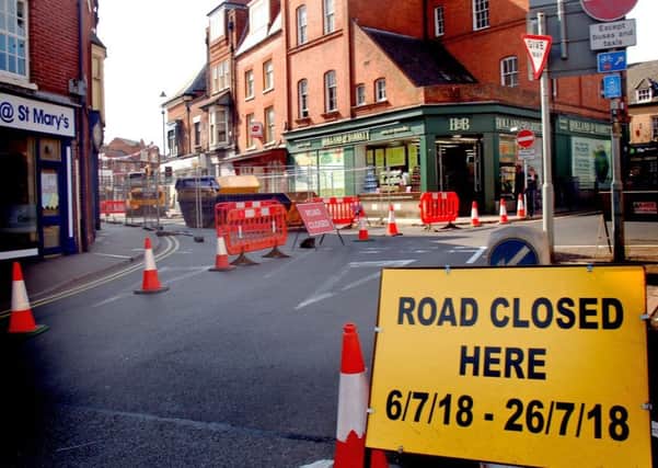 The closure of Market Place in Melton, at its junction with Burton Street, to enable essential sewage pipe repairs EMN-180907-113211001