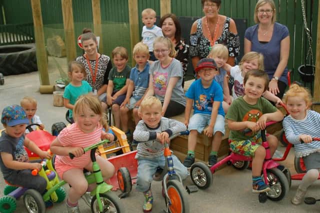 Oasis Family Centre children who are enjoying their new headquarters at The Grove School in Melton EMN-180907-120250001