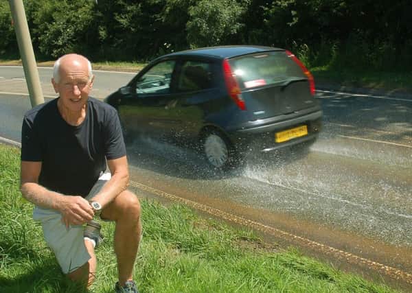 Stuart Bridge at the scene of a water leak across the A607 near Croxton Kerrial EMN-180907-131457001