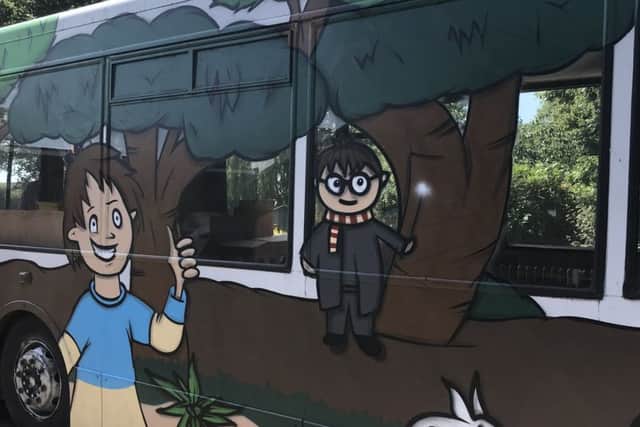 Harry Potter on the Swallowdale Reading Bus PHOTO: Supplied
