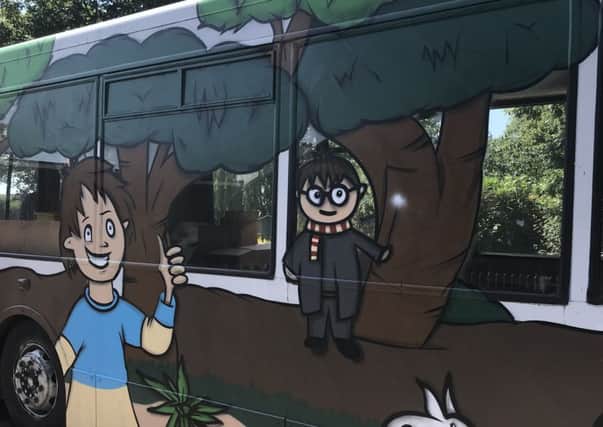 Harry Potter on the Swallowdale Reading Bus PHOTO: Supplied
