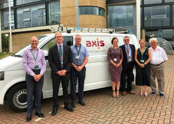 Representatives of Axis Europe PLC and Melton Council pictured following the company's appointment as housing and maintenance contractor EMN-181107-133009001
